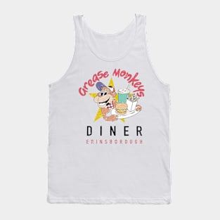 Neighbours Grease Monkeys Diner Distressed Logo Tank Top